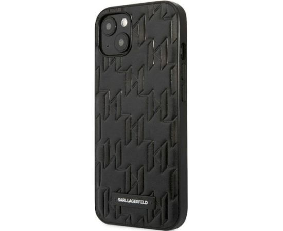 Karl Lagerfeld KLHCP13SMNMP1K Monogram Plaque Hardcase Aizsargapvalks priekš iPhone 13 mini 5,4" / melns Neoriģinālie Maciņi