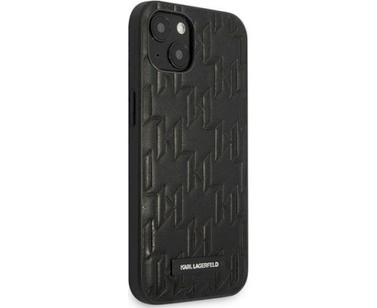 Karl Lagerfeld KLHCP13SMNMP1K Monogram Plaque Hardcase Aizsargapvalks priekš iPhone 13 mini 5,4" / melns Neoriģinālie Maciņi