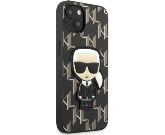 Karl Lagerfeld KLHCP13SPMNIKBK Monogram Ikonik Patch Aizsargapvalks priekš iPhone 13 mini 5,4" / melns Neoriģinālie Maciņi