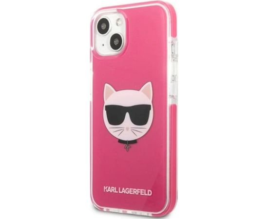 Karl Lagerfeld KLHCP13MTPECPI Aizsargapvalks priekš iPhone 13/14/15 6,1" / fuchsia Neoriģinālie Maciņi