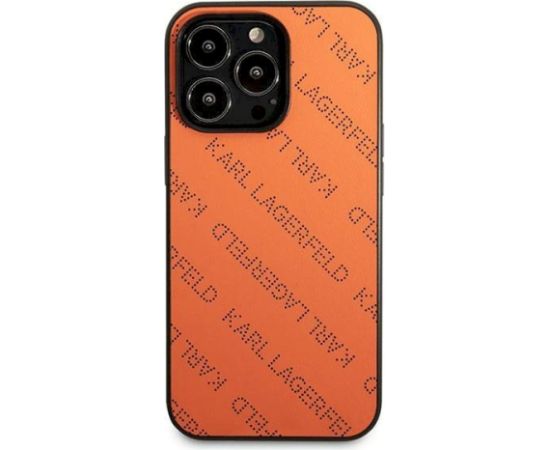 Karl Lagerfeld KLHCP13LPTLO Aizsargapvalks priekš iPhone 13 Pro / 13 6,1" / oranžs Neoriģinālie Maciņi