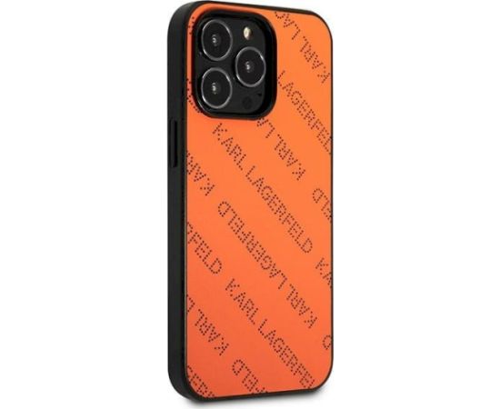 Karl Lagerfeld KLHCP13LPTLO Aizsargapvalks priekš iPhone 13 Pro / 13 6,1" / oranžs Neoriģinālie Maciņi