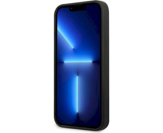 Karl Lagerfeld KLHCP13SSLMP1K Silicone Plaque Aizsargapvalks priekš iPhone 13 mini 5,4" / melns Neoriģinālie Maciņi