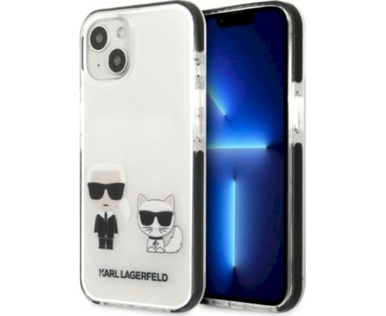 Karl Lagerfeld KLHCP13STPEKCW Aizsargapvalks priekš iPhone 13 mini 5,4" / balts Neoriģinālie Maciņi