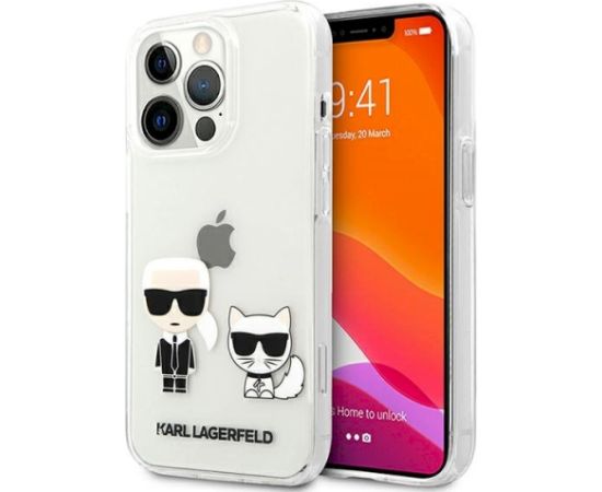 Karl Lagerfeld KLHCP13XCKTR Aizsargapvalks priekš iPhone 13 Pro Max 6,7" / caurspīdīgs Neoriģinālie Maciņi