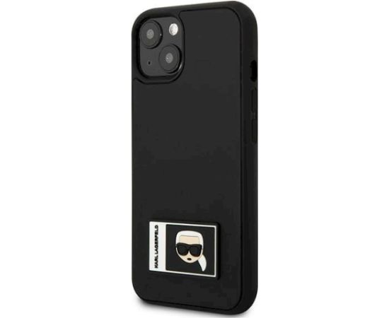 Karl Lagerfeld KLHCP13M3DKPK Hardcase Ikonik Patch Aizsargapvalks priekš iPhone 13/14/15 6,1" / melns Neoriģinālie Maciņi