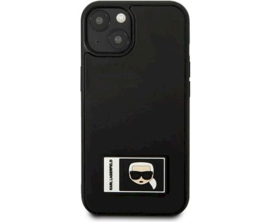 Karl Lagerfeld KLHCP13M3DKPK Hardcase Ikonik Patch Aizsargapvalks priekš iPhone 13/14/15 6,1" / melns Neoriģinālie Maciņi