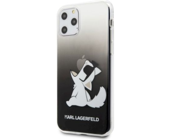 Karl Lagerfeld KLHCN65CFNRCBK Choupette Fun Aizsargapvalks priekš iPhone 11 Pro Max / melns Neoriģinālie Maciņi