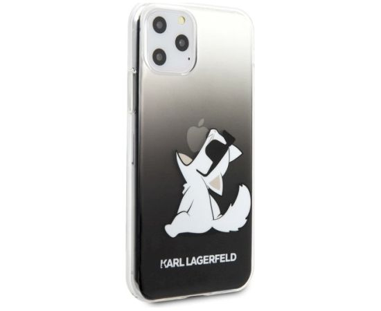 Karl Lagerfeld KLHCN65CFNRCBK Choupette Fun Aizsargapvalks priekš iPhone 11 Pro Max / melns Neoriģinālie Maciņi