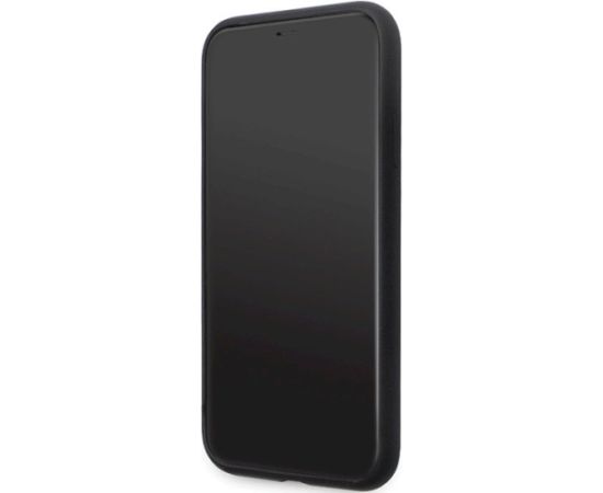 Karl Lagerfeld KLHCN61SMHCNPK Silicone C Metal Pin Hardcase Aizsargapvalks priekš iPhone 11/Xr 6.1" / melns Neoriģinālie Maciņi