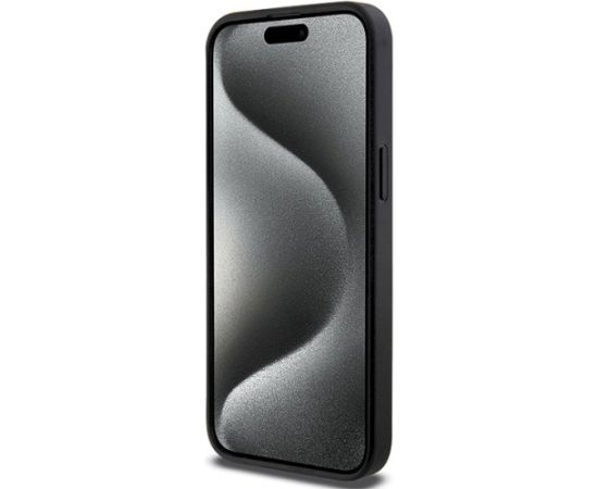 Karl Lagerfeld KLHCP13XGSACHPK Gripstand Saffiano Choupe Aizsargapvalks priekš iPhone 13 Pro Max 6.7" / melns Neoriģinālie Maciņi
