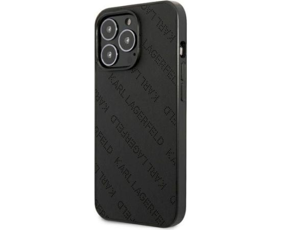 Karl Lagerfeld KLHCP13XPTLK Aizsargapvalks priekš iPhone 13 Pro Max 6,7" / melns Neoriģinālie Maciņi