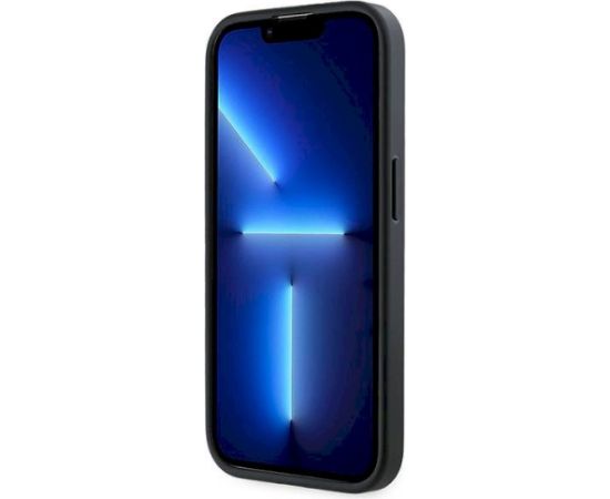 Karl Lagerfeld KLHCP13XPQDSMGK Diagonal Quilted Script Aizsargapvalks priekš iPhone 13 Pro Max 6.7" / melns Neoriģinālie Maciņi