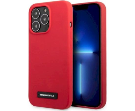 Karl Lagerfeld KLHCP13LSLMP1R Aizsargapvalks priekš iPhone 13 Pro / 13 6,1" / sarkans Neoriģinālie Maciņi