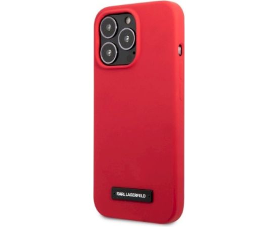 Karl Lagerfeld KLHCP13LSLMP1R Aizsargapvalks priekš iPhone 13 Pro / 13 6,1" / sarkans Neoriģinālie Maciņi