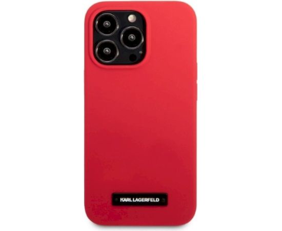 Karl Lagerfeld KLHCP13LSLMP1R Aizsargapvalks priekš iPhone 13 Pro / 13 6,1" / sarkans Neoriģinālie Maciņi