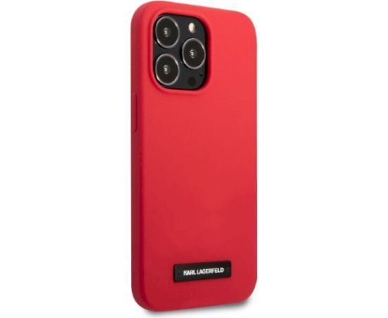 Karl Lagerfeld KLHCP13LSLMP1R Aizsargapvalks priekš iPhone 13 Pro / 13 6,1" / sarkans Neoriģinālie Maciņi