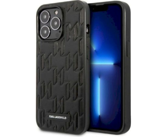 Karl Lagerfeld KLHCP13XMNMP1K Hardcase Monogram Plaque Aizsargapvalks priekš iPhone 13 Pro Max 6,7" / melns Neoriģinālie Maciņi