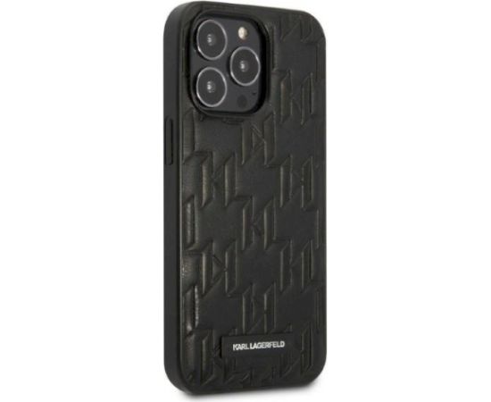 Karl Lagerfeld KLHCP13XMNMP1K Hardcase Monogram Plaque Aizsargapvalks priekš iPhone 13 Pro Max 6,7" / melns Neoriģinālie Maciņi