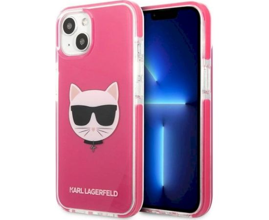 Karl Lagerfeld KLHCP13STPECPI Aizsargapvalks priekš iPhone 13 mini 5,4" / fuksīna Neoriģinālie Maciņi