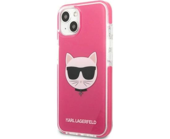 Karl Lagerfeld KLHCP13STPECPI Aizsargapvalks priekš iPhone 13 mini 5,4" / fuksīna Neoriģinālie Maciņi