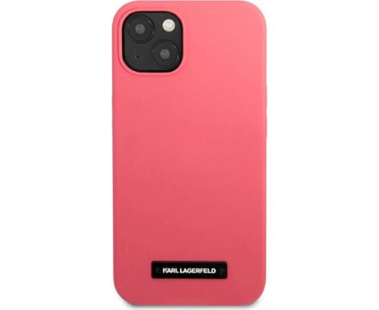 Karl Lagerfeld KLHCP13SSLMP1PI Aizsargapvalks priekš iPhone 13 mini 5,4" / fuksija Neoriģinālie Maciņi