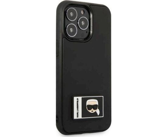 Karl Lagerfeld KLHCP13L3DKPK Hardcase Ikonik Patch Aizsargapvalks priekš iPhone 13 Pro / 13 6,1" / melns Neoriģinālie Maciņi
