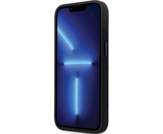 Karl Lagerfeld KLHCP13LSMHKNPK Silicone Ikonik Metal Pin Aizsargapvalks priekš iPhone 13 Pro / 13 6.1" / melns Neoriģinālie Maciņi