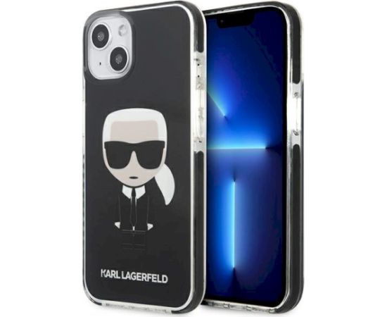 Karl Lagerfeld KLHCP13STPEIKK Iconik Karl Aizsargapvalks priekš iPhone 13 mini 5.4" / melns Neoriģinālie Maciņi