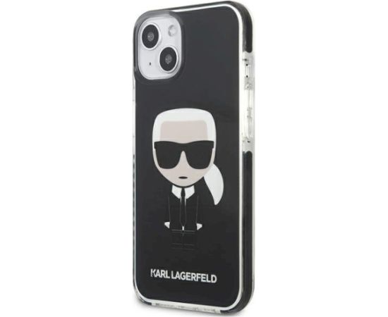Karl Lagerfeld KLHCP13STPEIKK Iconik Karl Aizsargapvalks priekš iPhone 13 mini 5.4" / melns Neoriģinālie Maciņi