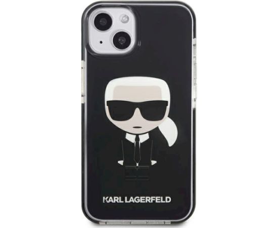 Karl Lagerfeld KLHCP13STPEIKK Iconik Karl Aizsargapvalks priekš iPhone 13 mini 5.4" / melns Neoriģinālie Maciņi
