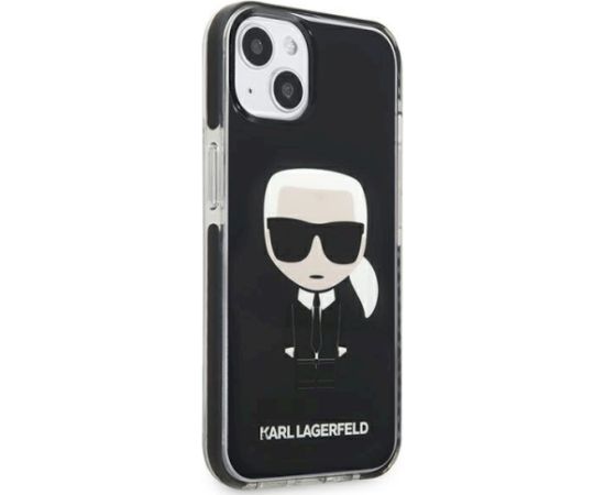 Karl Lagerfeld KLHCP13STPEIKK Iconik Karl Aizsargapvalks priekš iPhone 13 mini 5.4" / melns Neoriģinālie Maciņi