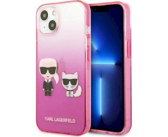 Karl Lagerfeld KLHCP13STGKCP Aizsargapvalks priekš iPhone 13 mini 5,4" / rozā Neoriģinālie Maciņi