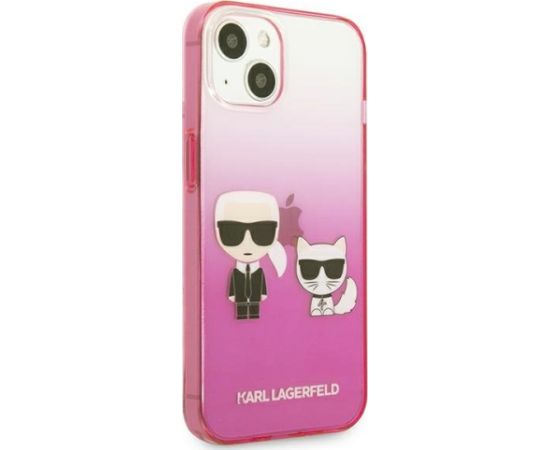 Karl Lagerfeld KLHCP13STGKCP Aizsargapvalks priekš iPhone 13 mini 5,4" / rozā Neoriģinālie Maciņi