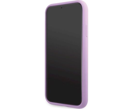Karl Lagerfeld KLHCN61SKSVGU Silicone Signature Hardcase Aizsargapvalks priekš iPhone 11 / Xr 6.1" / violets Neoriģinālie Maciņi