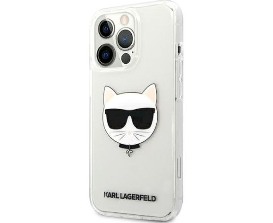 Karl Lagerfeld KLHCP13XCTR Choupette Head Aizsargapvalks priekš iPhone 13 Pro Max 6,7" / caurspīdīgs Neoriģinālie Maciņi