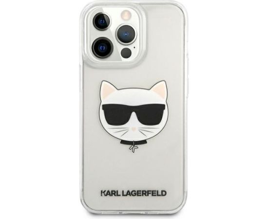 Karl Lagerfeld KLHCP13XCTR Choupette Head Aizsargapvalks priekš iPhone 13 Pro Max 6,7" / caurspīdīgs Neoriģinālie Maciņi