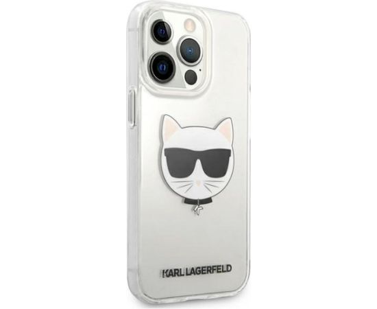 Karl Lagerfeld KLHCP13XCTR Choupette Head Aizsargapvalks priekš iPhone 13 Pro Max 6,7" / caurspīdīgs Neoriģinālie Maciņi
