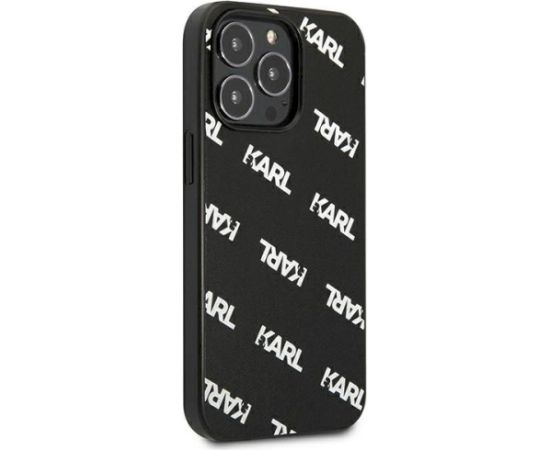 Karl Lagerfeld KLHCP13LPULMBK3 Aizsargapvalks priekš iPhone 13 Pro / 13 6,1" / melns Neoriģinālie Maciņi