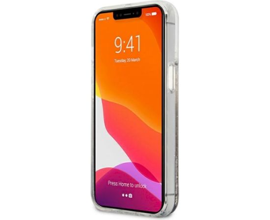 Karl Lagerfeld KLHCP13XGCFD Liquid Glitter Choupette Fun Aizsargapvalks priekš iPhone 13 Pro Max 6,7" / zelts Neoriģinālie Maciņi