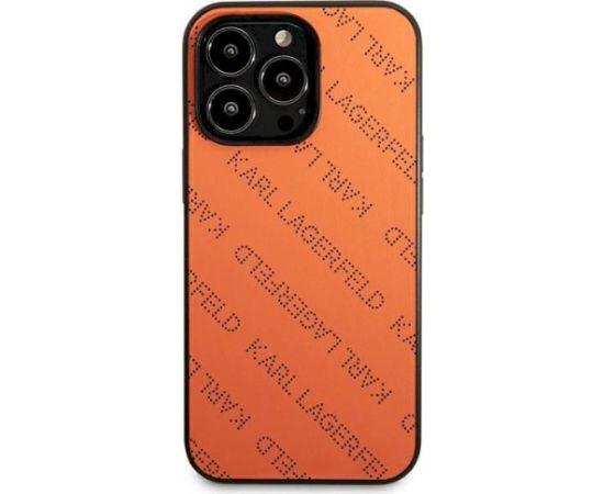 Karl Lagerfeld KLHCP13XPTLO Aizsargapvalks priekš iPhone 13 Pro Max 6,7" / oranžs Neoriģinālie Maciņi