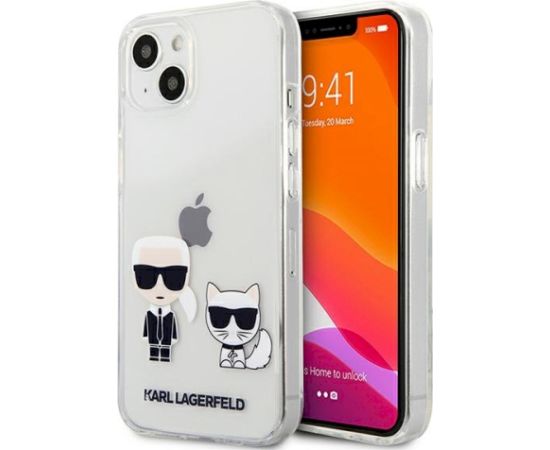 Karl Lagerfeld KLHCP13SCKTR Aizsargapvalks priekš iPhone 13 mini 5.4" / caurspīdīgs Neoriģinālie Maciņi