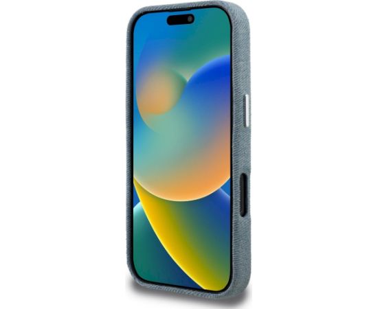 Karl Lagerfeld FW Jeans Signature Logo Aizsargapvalks priekš iPhone 16 Pro / zils Neoriģinālie Maciņi