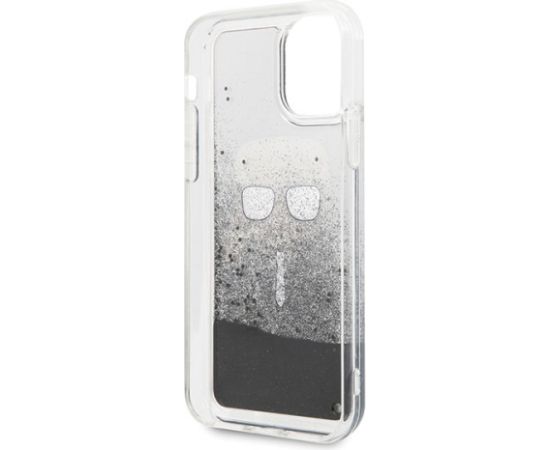 Karl Lagerfeld KLHCN58ICGBK Iconic Glitter Aizsargapvalks priekš iPhone 11 Pro / melns Neoriģinālie Maciņi