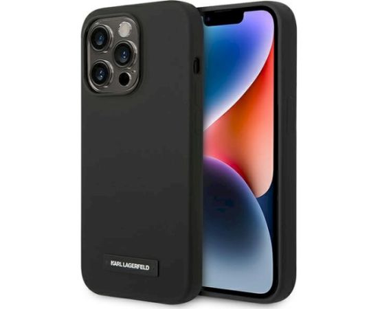 Karl Lagerfeld KLHMP14LSLMP1K Aizsargapvalks priekš iPhone 14 Pro 6,1" / melns Neoriģinālie Maciņi
