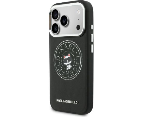 Karl Lagerfeld Point & Choupette Sketch MagSafe Case Aizsargapvalks priekš iPhone 17 Pro / melns Neoriģinālie Maciņi
