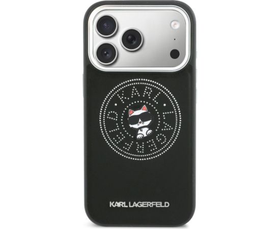 Karl Lagerfeld Point & Choupette Sketch MagSafe Case Aizsargapvalks priekš iPhone 17 Pro / melns Neoriģinālie Maciņi