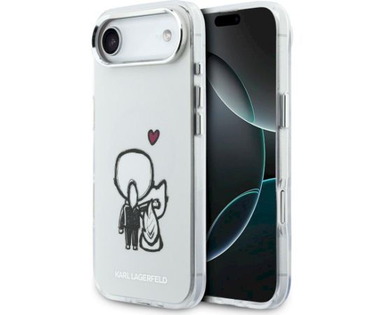 Case Karl Lagerfeld Karl & Choupette Back MagSafe Aizsargapvalks priekš iPhone Air / caurspīdīgs Neoriģinālie Maciņi