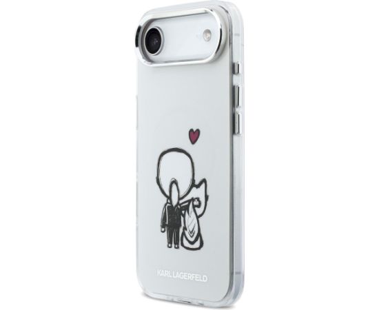 Case Karl Lagerfeld Karl & Choupette Back MagSafe Aizsargapvalks priekš iPhone Air / caurspīdīgs Neoriģinālie Maciņi
