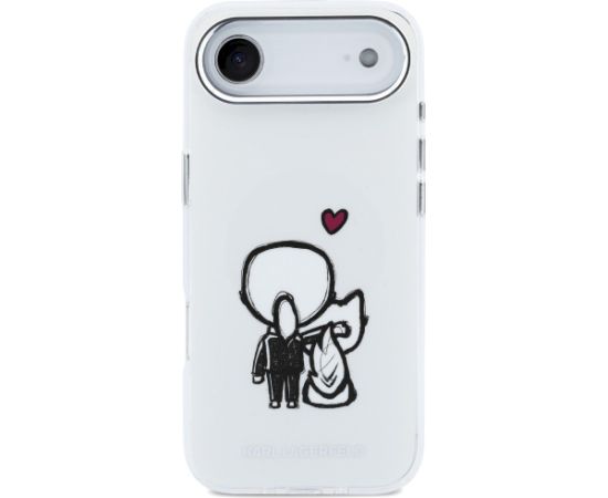 Case Karl Lagerfeld Karl & Choupette Back MagSafe Aizsargapvalks priekš iPhone Air / caurspīdīgs Neoriģinālie Maciņi